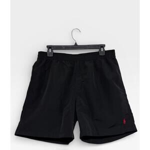Polo Ralph Lauren Black Swim Trunks Shorts Size L Mesh Lined Men’s